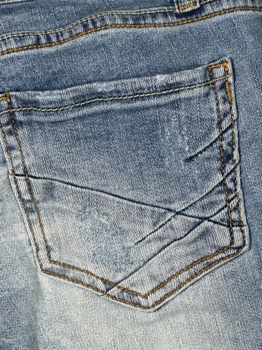 BKE Light Wash STELLA SKINNY Distressed Super Stretchy Ultra Low Rise Jeans 24 - Picture 12 of 14